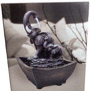 LOW start Modern Expressions Tabletop Elephant Fountain - NIB
